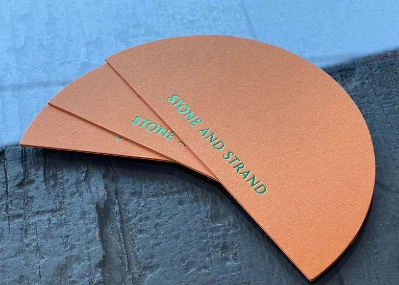 Foil stamped insert card