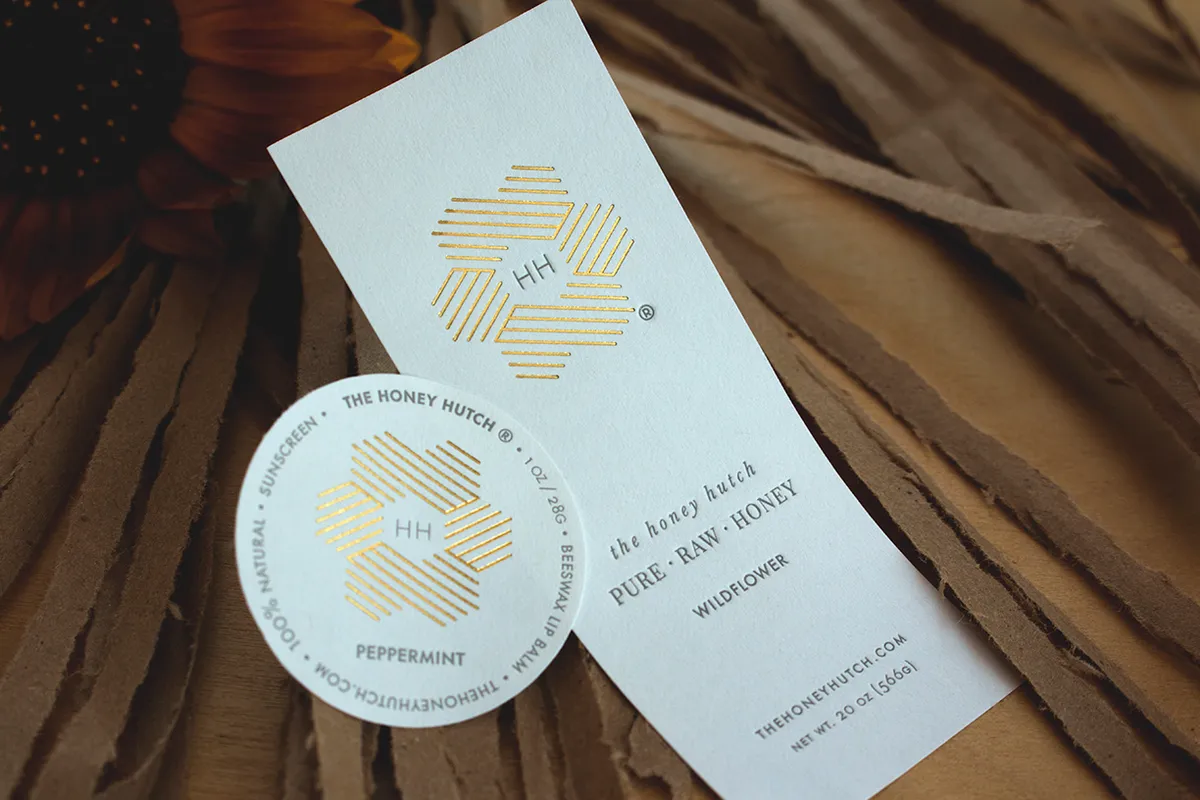 Foil stamped labels
