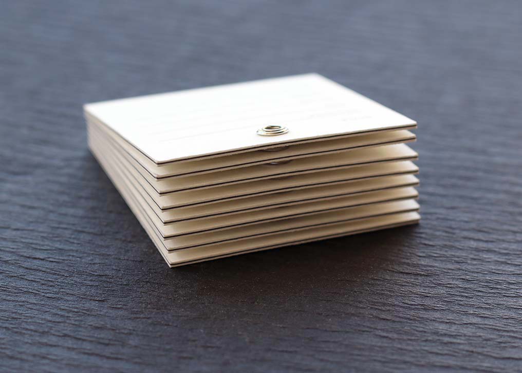 Cotton Letterpress Hangtags with Silver Eyelet