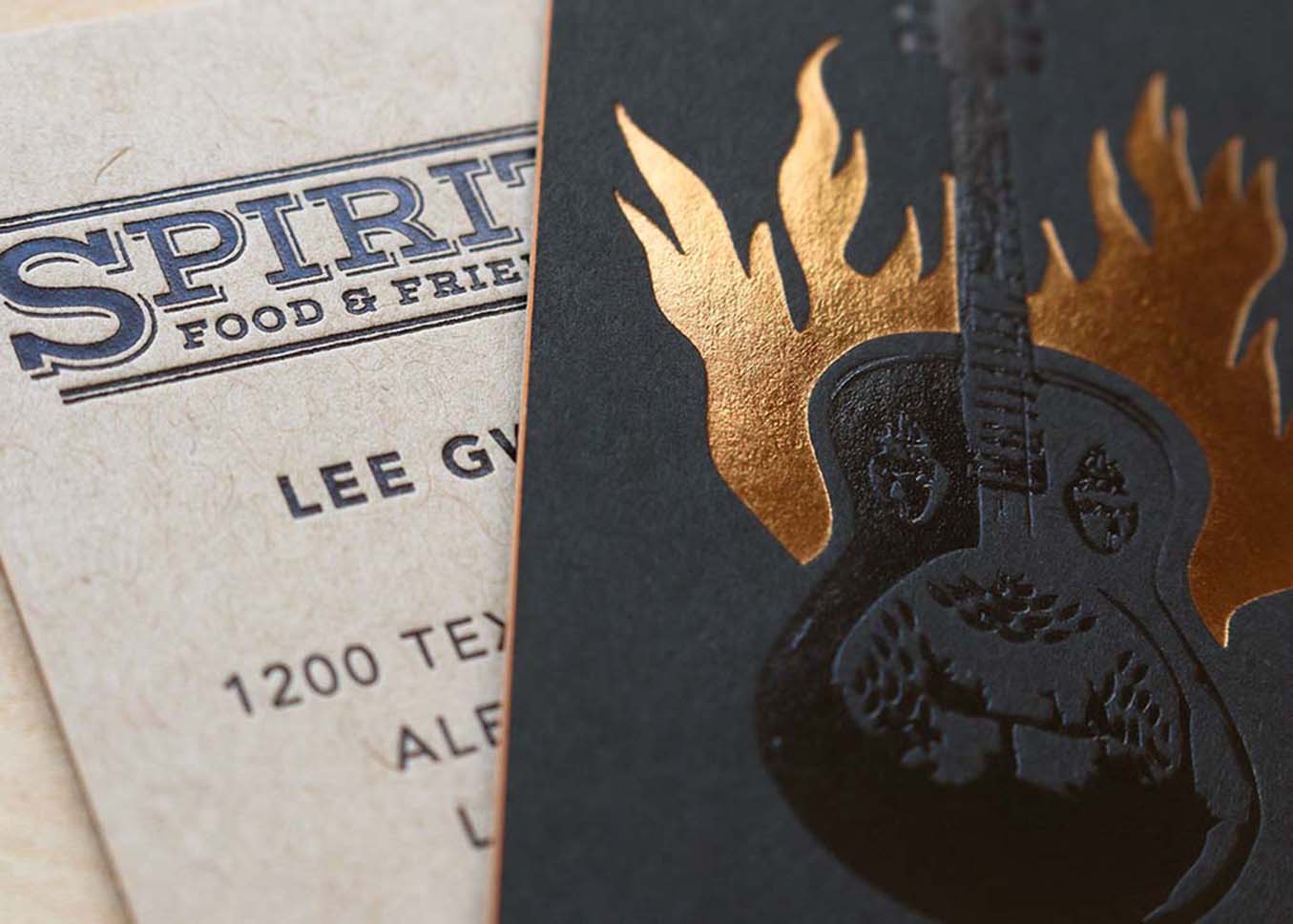 Foil Stamped business card