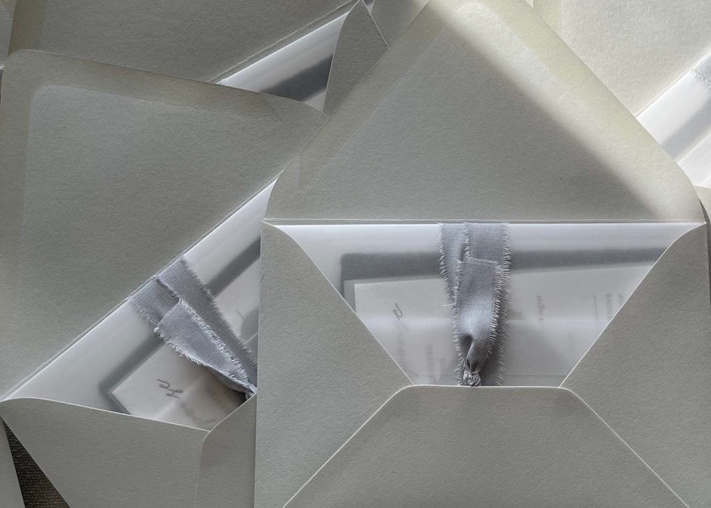 Handmade Paper Letterpress Wedding InvitationSuite